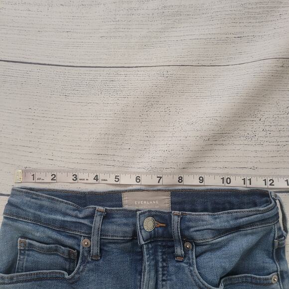 Everlane Size 30 The High Rise Skinny Light Wash Jeans Denim Sustainable Casual - Picture 4 of 8